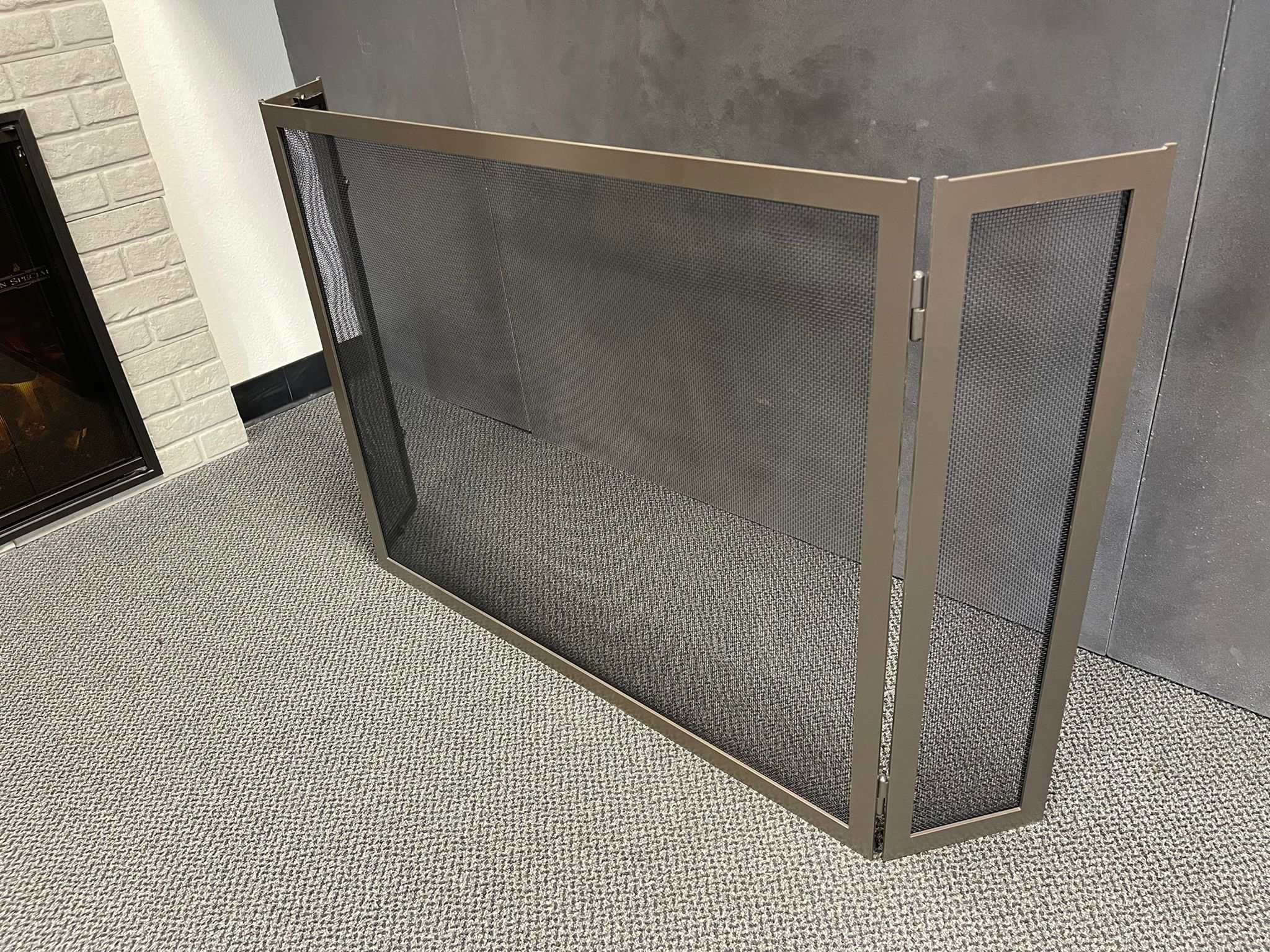 Custom Steel Custom Free Standing Folding Screens - Carolina - ExceptionalFire