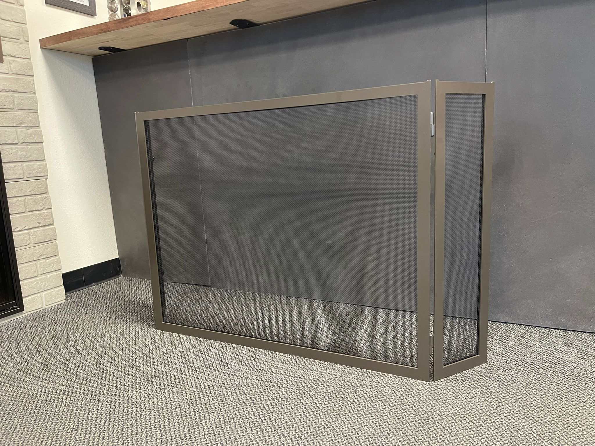 Custom Steel Custom Free Standing Folding Screens - Carolina - ExceptionalFire