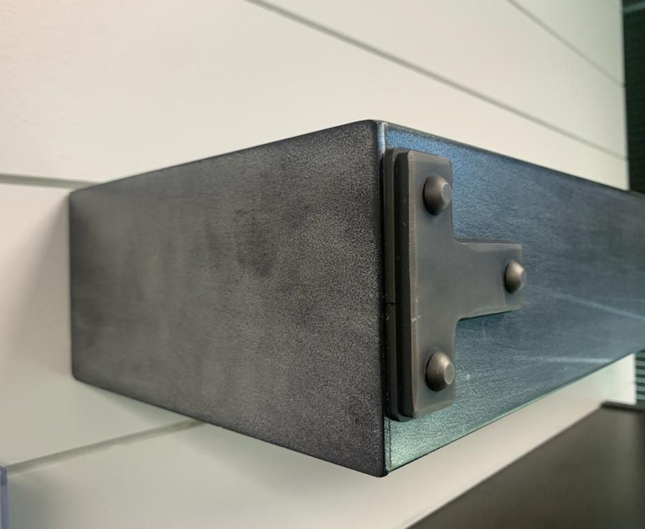 Custom Steel Fireplace Mantel Shelves, Non-Combustible, Magnetic Add-ons, Made to Order by Design Specialties