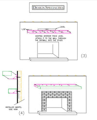Custom Steel Mantel: Non-Combustible, Made-to-Order, Magnetic Add-ons by Design Specialties - ExceptionalFire