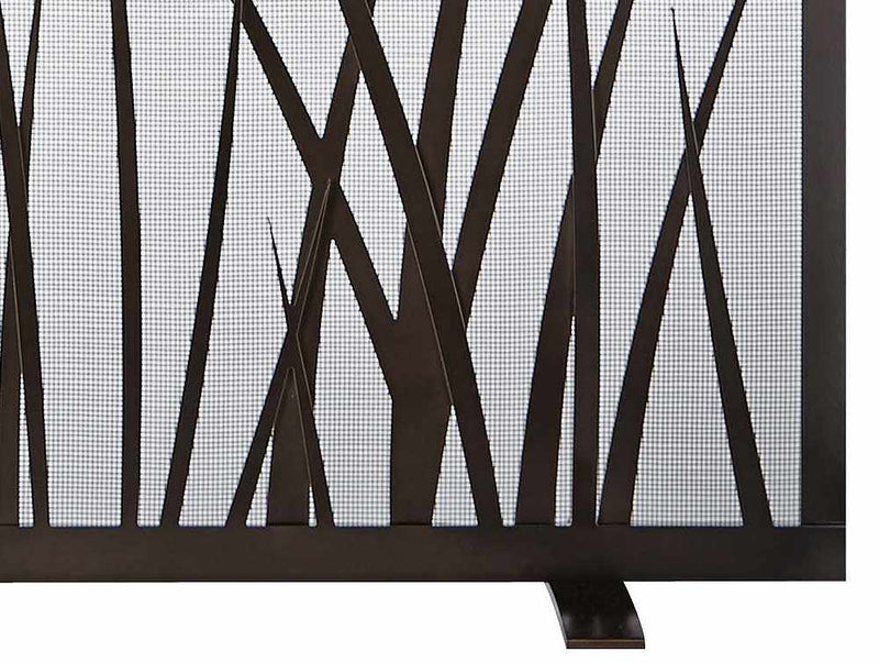 Free Standing Fireplace Screen Custom Made Options - Sawgrass - ExceptionalFire