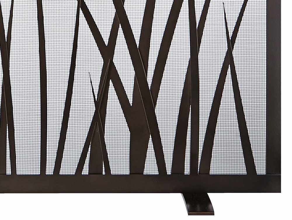 Free Standing Fireplace Screen Custom Made Options - Sawgrass - ExceptionalFire