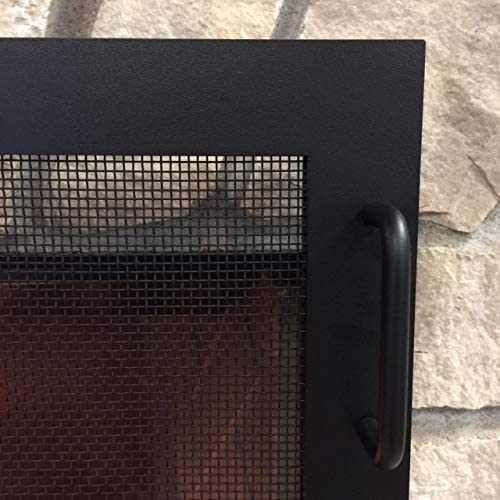 Free Standing Fireplace Screen Handmade to Fit Your Fireplace - Carolina - ExceptionalFire