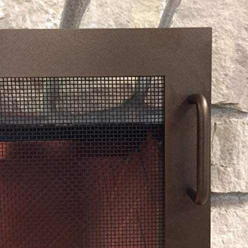 Free Standing Fireplace Screen Handmade to Fit Your Fireplace - Carolina - ExceptionalFire