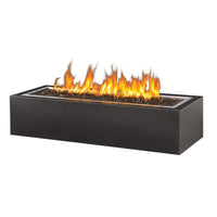 Napoleon Linear Gas Patioflame rectangular fire pit with visible flames on top