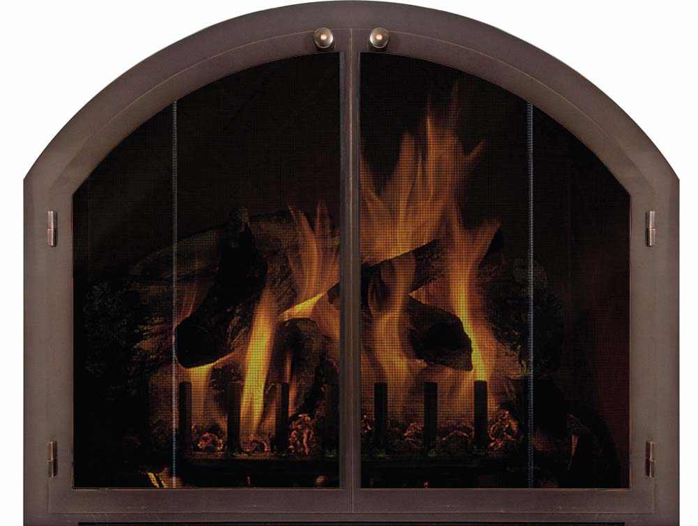 Legend Plain Arch - Masonry Steel Fireplace Glass Doors - ExceptionalFire