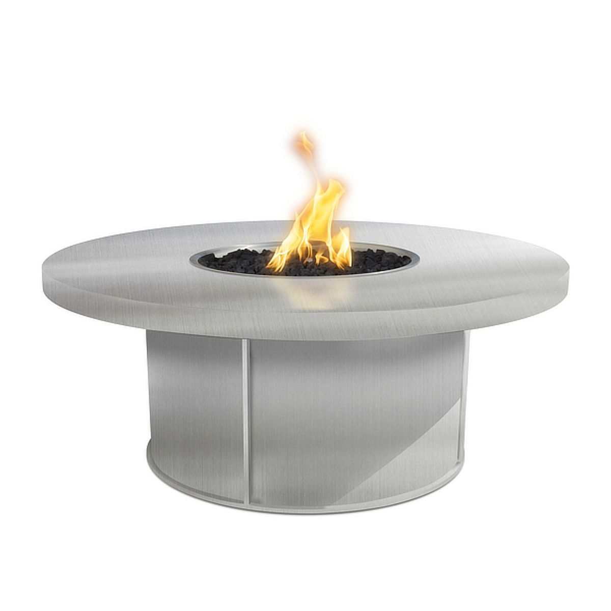 Mabel Stainless Steel Fire Pit Table - ExceptionalFire
