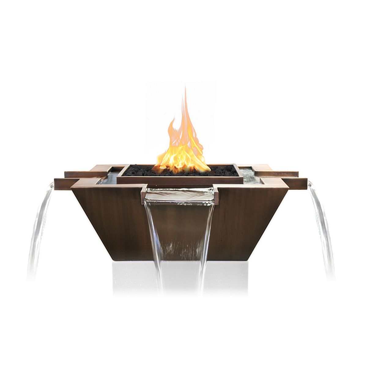 Maya Copper 4-Way Fire & Water Bowl - ExceptionalFire