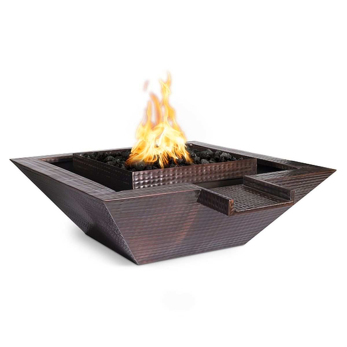 Maya Copper Fire & Water Bowl - Gravity Spill - ExceptionalFire