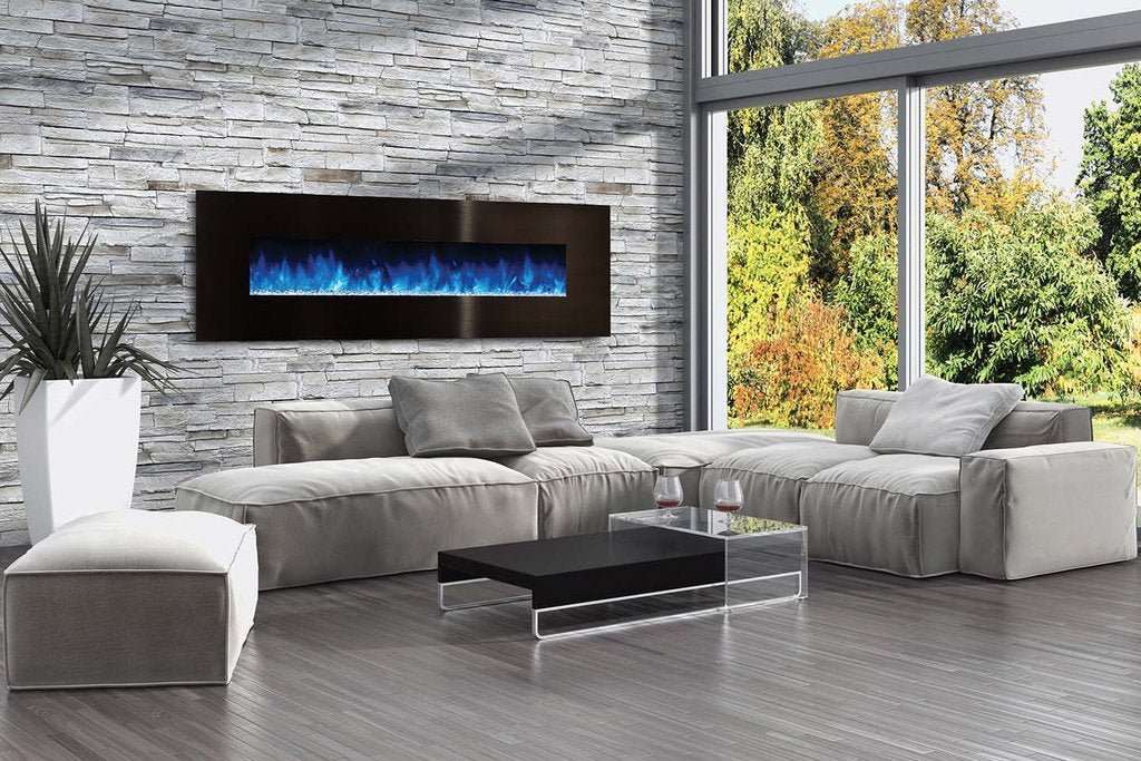 Modern Flames Ambiance 80'' Wall Mount Electric Fireplace AL80CLX2-G - ExceptionalFire