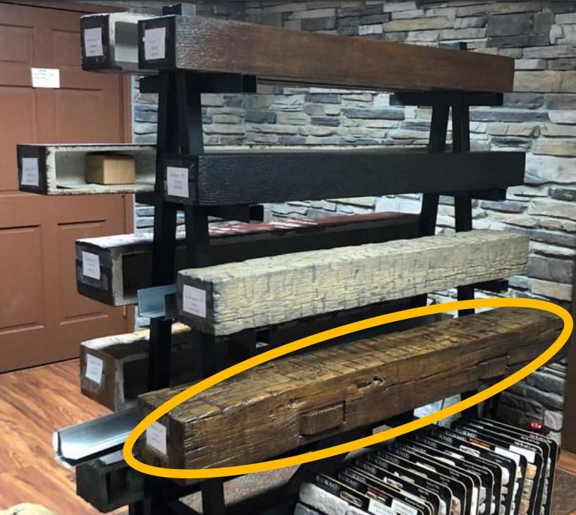 Non-Combustible Concrete Mantel Shelves by LeeT TimberX 12 Finishes Available - ExceptionalFire
