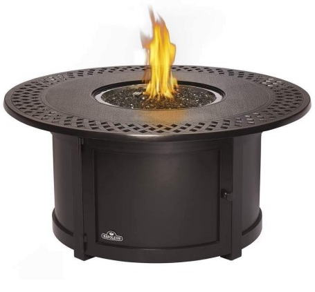 Napoleon Kensington Bronze Gas Fire Table, Round KENS3-BZ - ExceptionalFire