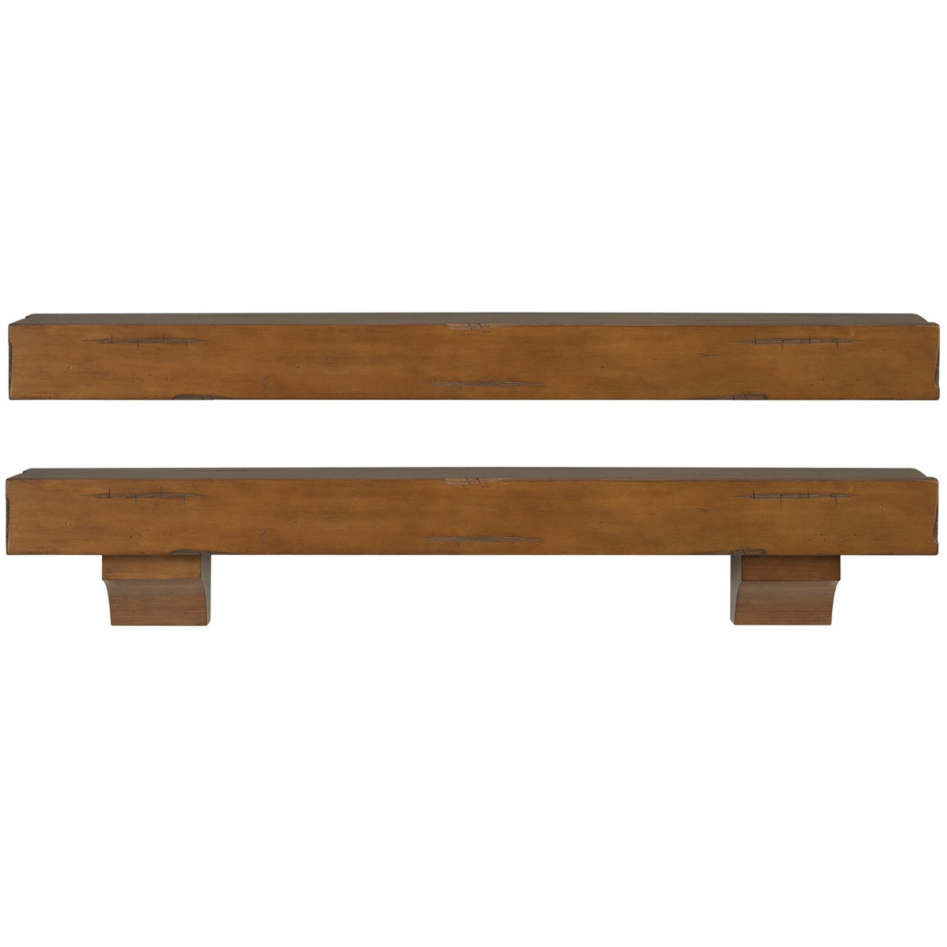 Shenandoah Wood Shelf - Medium Rustic Distressed - ExceptionalFire