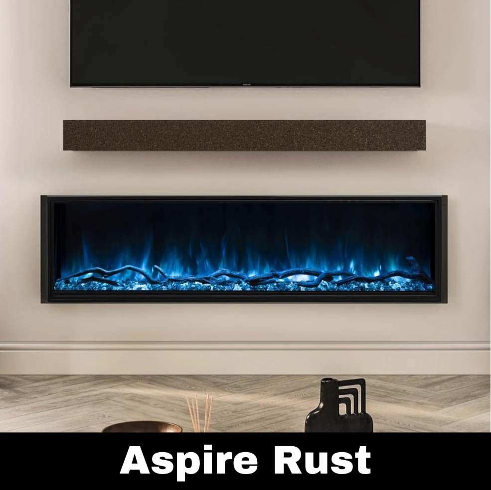 Standard Sizes Non-Combustible Steel Mantel Shelves - 12 Finishes Available - ExceptionalFire