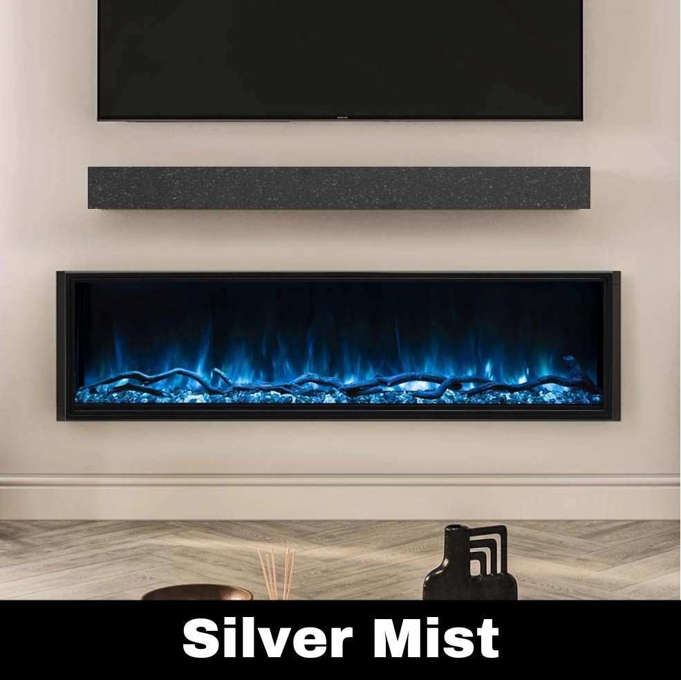 Standard Sizes Non-Combustible Steel Mantel Shelves - 12 Finishes Available - ExceptionalFire