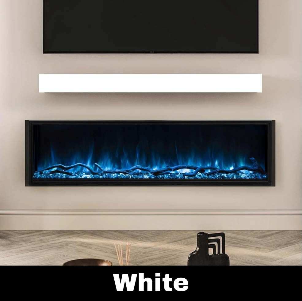 Standard Sizes Non-Combustible Steel Mantel Shelves - 12 Finishes Available - ExceptionalFire