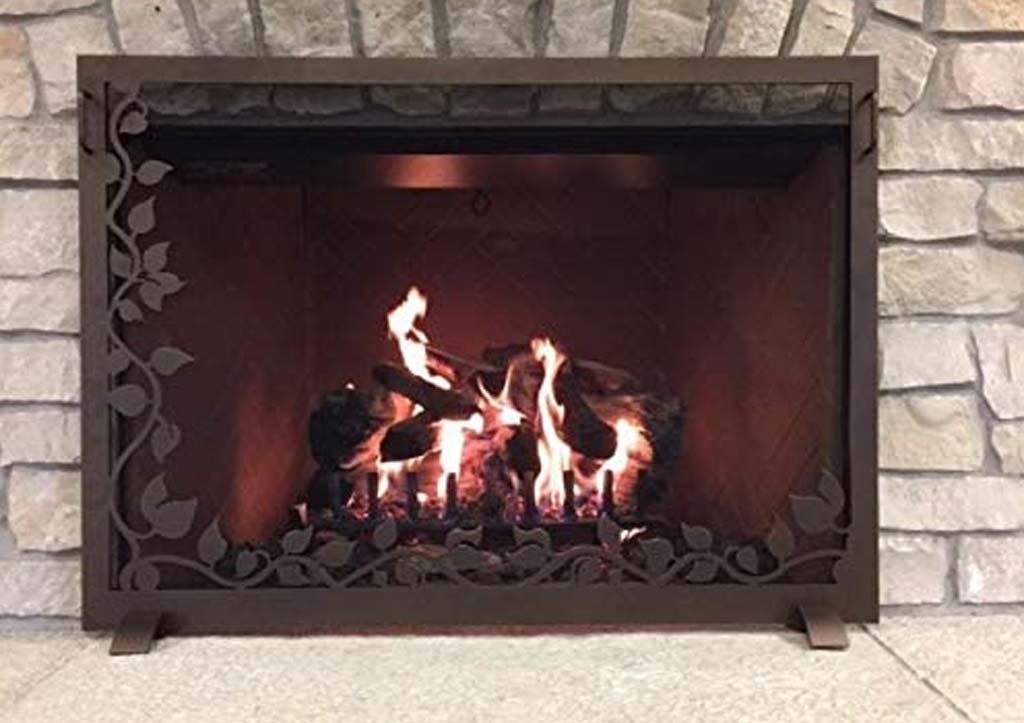 Steel Custom Single Panel Fireplace Screen Carolina Pond- Custom Size - ExceptionalFire