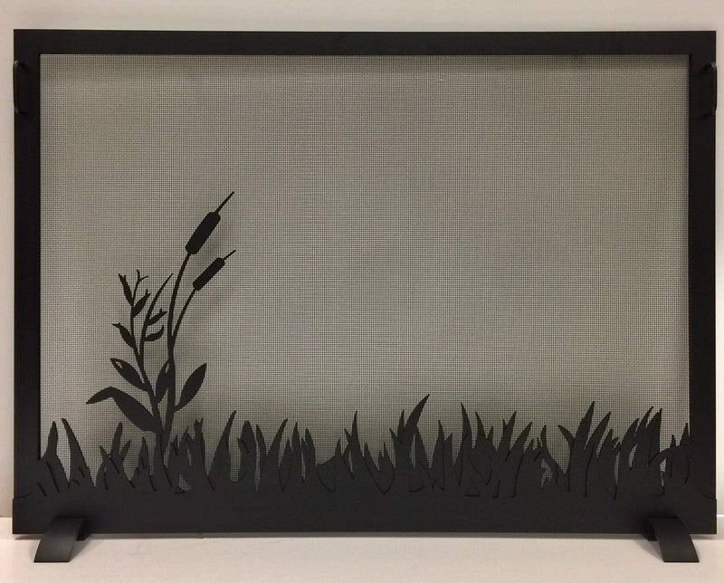 Steel Custom Single Panel Fireplace Screen Carolina Pond- Custom Size - ExceptionalFire