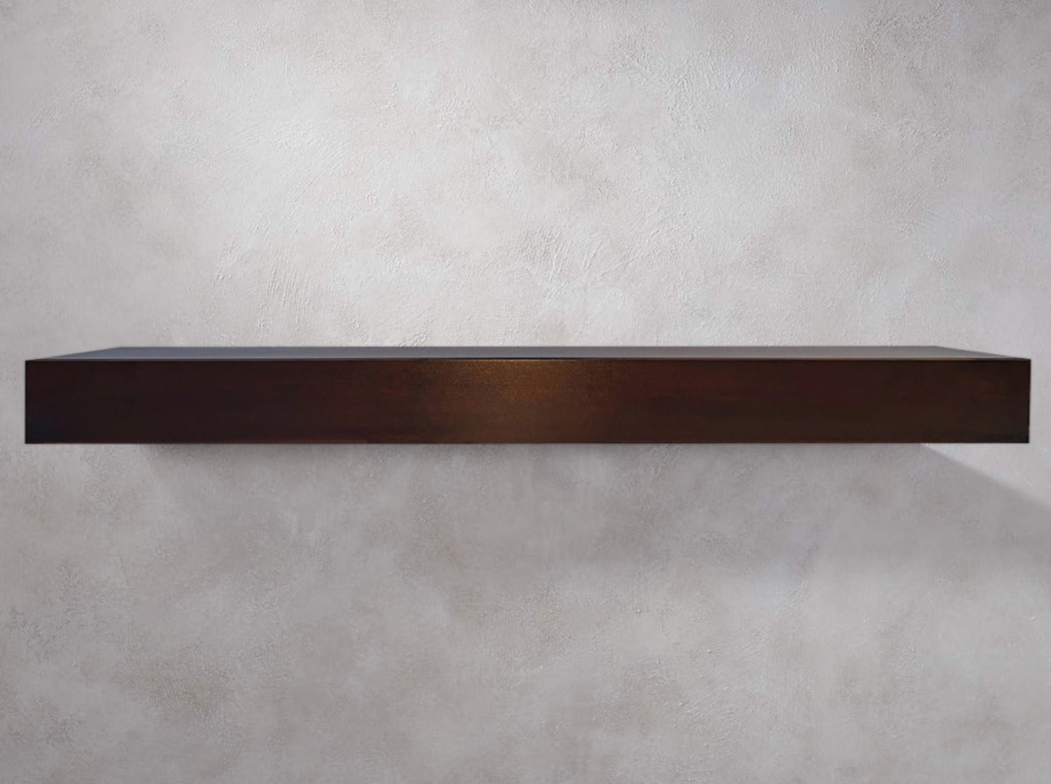 Steel Fireplace Mantel Shelves, Non-Combustible, 14 Finishes, Made to Order by Design Specialties - ExceptionalFire