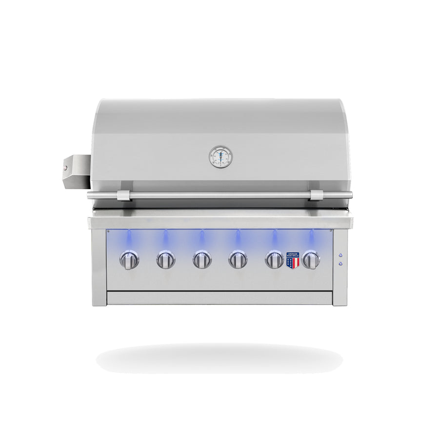 American Made Grills Ovation 42-Inch Built-In Hybrid Grill